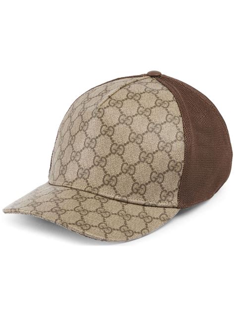 GUCCI: Cappello in cotone con logo ricamato .